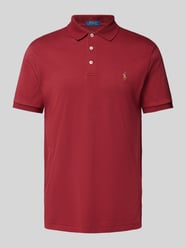 Regular Fit Poloshirt mit Label-Stitching von Polo Ralph Lauren Bordeaux - 40