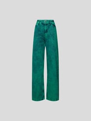 Wide Leg Jeans mit Brand-Detail von BAUM & PFERDGARTEN Grün - 22