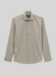 Regular Fit Freizeithemd mit geknöpften Manschetten von Marc O'Polo Beige - 44