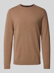 Gebreide pullover met ronde hals van Christian Berg Men Bruin - 10