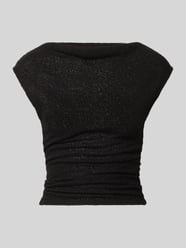 Top in bouclé-look met boothals van Gina Tricot - 15