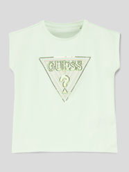 T-shirt met pailletten van Guess Oranje - 8
