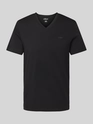 T-shirt o kroju regular fit z czystej bawełny od s.Oliver RED LABEL - 6