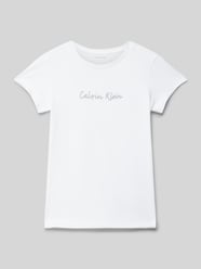 Slim Fit T-Shirt mit Label-Print von Calvin Klein Jeans - 45