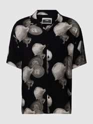 Freizeithemd mit Allover-Muster von Jack & Jones Blau - 24