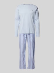 Pyjama mit Logo-Stitching von Tommy Hilfiger Blau - 3