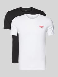 Slim fit T-shirt met labelprint in een set van 2 stuks van Levi's® - 6