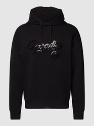 Hoodie met pailletten van Emporio Armani Zwart - 36