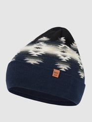 Mütze mit Allover-Muster Modell 'Gambell'  von Barts Blau - 11