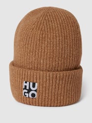 Beanie mit Label-Patch Model 'Women-X' von HUGO Braun - 8