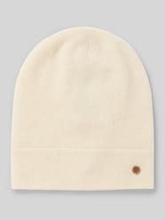 Czapka kaszmirowa z aplikacją z logo od Fraas - 35