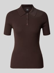 slim fit poloshirt van ribtricot van BOSS - 16