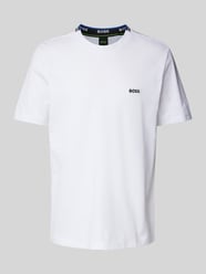 T-Shirt mit Label-Stitching Modell 'Taddy' von BOSS Green Weiß - 8