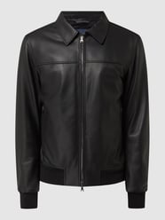 Lederjacke mit Wattierung von Paul & Shark Grau / Schwarz - 4