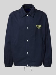 Regular Fit Hemdjacke aus reiner Baumwolle Modell 'BIYO' von HUGO Blue - 33