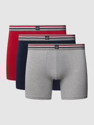 Trunks in unifarbenem Design im 3er-Pack von bugatti Rot - 6