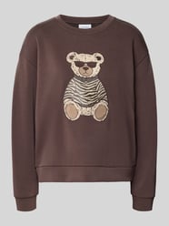 Sweatshirt mit Motiv-Stitching und Rundhalsausschnitt von COMMA - 45