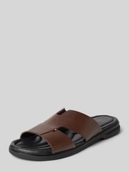 Slipper aus Leder mit Cut-out am Riemen von Tommy Hilfiger - 8