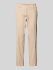 Spodnie z tkaniny w kroju straight fit z kantem model 'Karina' od CAMBIO - 11