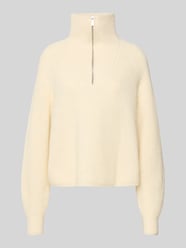 Sweter o kroju regular fit z dodatkiem wełny i wełny z alpaki model ‘Poy’ od OPUS - 36
