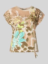 T-Shirt im Allover-Look mit Ziersteinbesatz von Betty Barclay Beige - 18