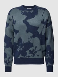 Sweter z dzianiny we wzory na całej powierzchni od JAKE*S STUDIO MEN - 44