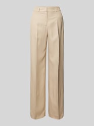 Straight leg broek met persplooien, model 'Catsby' van Someday Beige - 13