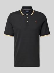 Regular Fit Poloshirt mit Logo-Stitching Modell 'BLUWIN' von Jack & Jones Premium Schwarz - 22
