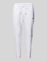 Sweatpants mit elastischem Bund Modell 'Hicon' von BOSS Green Weiß - 5