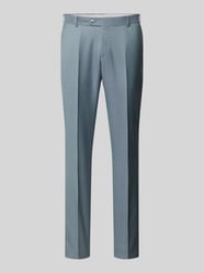 Regular fit pantalon met persplooien van Wilvorst Groen - 45