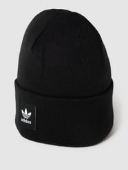 Beanie mit Label-Detail Modell 'AC CUFF KNIT' von adidas Originals Schwarz - 25