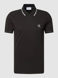 Poloshirt mit Label-Stitching von Calvin Klein Jeans Schwarz - 23