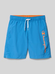 Badehose mit Eingrifftaschen und Logo-Print von Champion - 20
