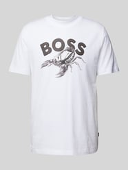 T-Shirt mit Label-Motiv-Print Modell 'Bossfish' von BOSS Orange - 18