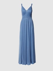 Abendkleid mit Effektgarn von TROYDEN COLLECTION Blau - 45