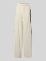 Loose Fit Hose aus reiner Baumwolle Modell 'AGNES' von PIECES Beige - 34