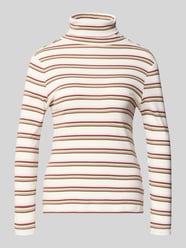 Sweter z golfem o kroju slim fit z czystej bawełny od s.Oliver RED LABEL - 9