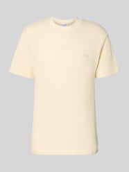 Regular Fit T-Shirt aus reiner Baumwolle von Lacoste Beige - 38