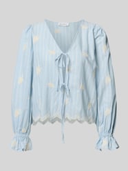 Bluse mit Schnürung Modell 'Ninon' von OH APRIL - 1
