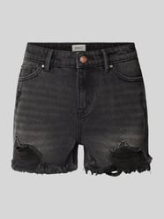 Regular Fit Jeansshorts aus reiner Baumwolle Modell 'PACY' von Only - 11