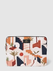 Laptoptasche mit Allover-Muster Modell 'Eden' von WOUF Weiß - 38
