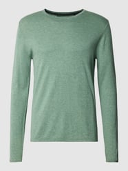 Gebreide pullover in effen design  van Christian Berg Men Groen - 26