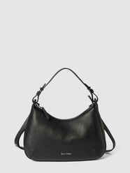 Hobo Bag mit Label-Print von Marc O'Polo Schwarz - 22
