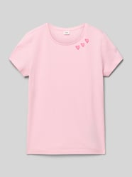 Loose Fit T-Shirt mit Frontprint von s.Oliver RED LABEL Pink - 39