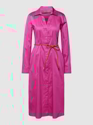 Hemdblusenkleid mit Bindegürtel von White Label Pink - 48