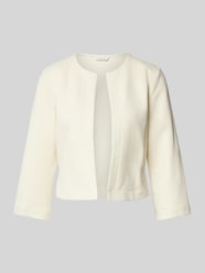 Shaped fit korte blazer van katoenmix van Tom Tailor Beige - 35