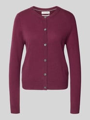 Gebreid jack van kasjmier met ronde hals van Christian Berg Woman Bordeaux - 18