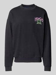 Sweatshirt mit Label-Print Modell 'Nigotil' von Hugo Blue - 2