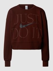 Sweatshirt mit Label-Print von NIKE TRAINING Bordeaux - 10