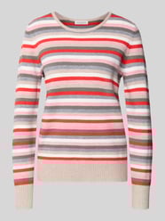 Sweter z dzianiny z prążkowanymi wykończeniami od Christian Berg Woman - 32